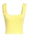 Malo Woman Top Yellow Size 8 Cotton In Yellow