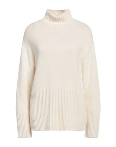 Malo Woman Turtleneck Ivory Size M Cashmere