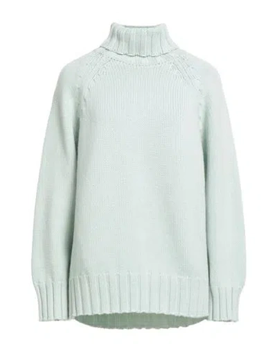 Malo Woman Turtleneck Light Green Size S Cashmere