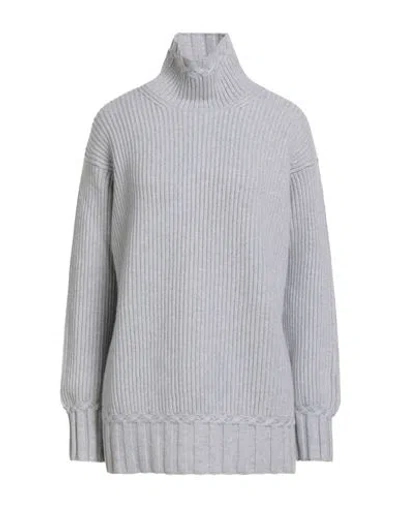 Malo Woman Turtleneck Light Grey Size S Cashmere