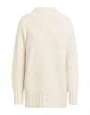 Malo Woman Turtleneck White Size S Cashmere In Neutral