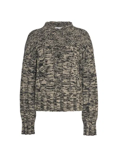 Malo Crew Neck In Virgin Wool And Cashmere In Black