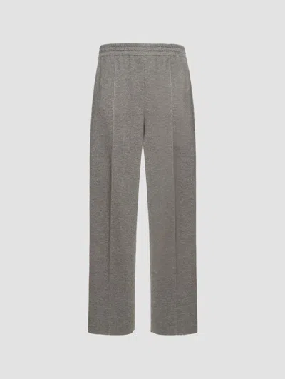 Malo Women's Pleated Cashmere-silk Straight-leg Pants In Roccia