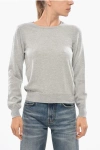 Malo Wool And Cashmere Crew Neck Sweater In Gray