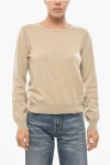 Malo Wool And Cashmere Crew Neck Sweater In Neutral
