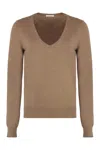 Malo Wool And Cashmere Sweater In Brown