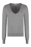 Malo Wool And Cashmere Sweater In Grey