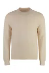 Malo Wool And Cashmere Sweater In Panna