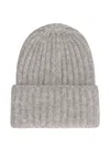Malo Wool-blend Beanie In Grey