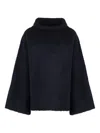 Malo Wool Turtleneck Sweater In Black