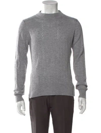 Pre-owned Malo Wool Crew Neck Pullover In Gray