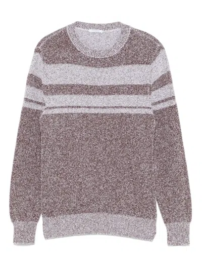 Malo Wool Jumper In Brown
