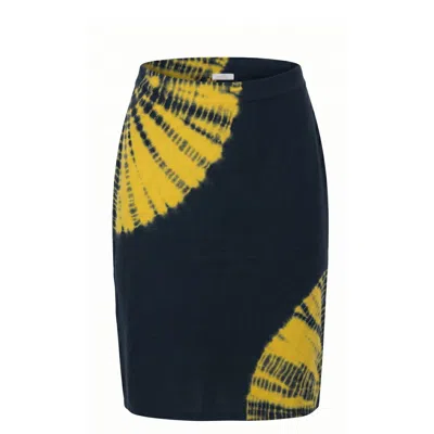 Malo Yellow Cotton Women Skirt In Multi