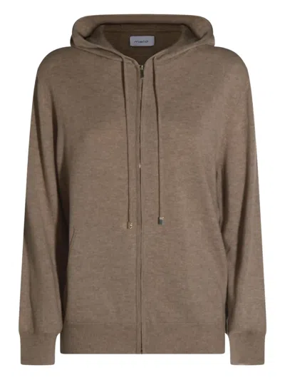 MALO ZIP-UP COTTON HOODIE