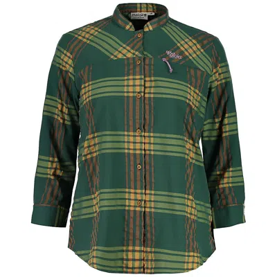 Maloja Women's Muram. Shirt - Xs - Stone Pine Check In Green