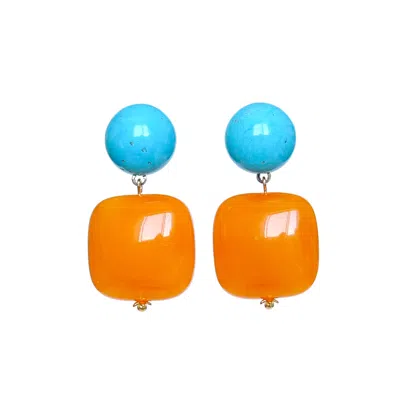 Malolo Jewelry Women's Blue / Orange Minigami Mikan In Multi