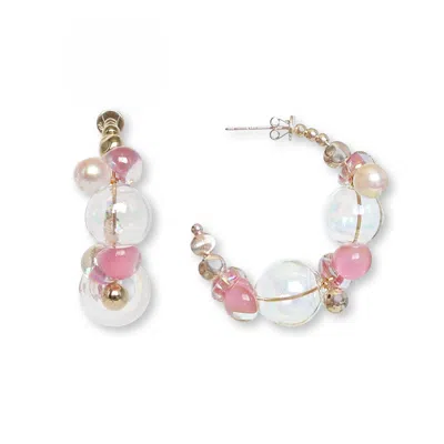 Malolo Jewelry Women's Pink / Gold Sea Foam Original Peony