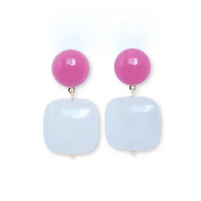 Malolo Jewelry Women's Pink / White Minigami Geisha In Blue