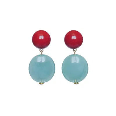 Malolo Jewelry Women's Red / Green Minigami Ume In Pink