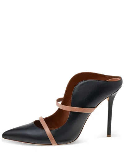 Pre-owned Malone Souliers 100mm Pointed Toe Strappy Mules