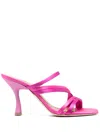 Malone Souliers Tami 90 Satin Mules In Rosa