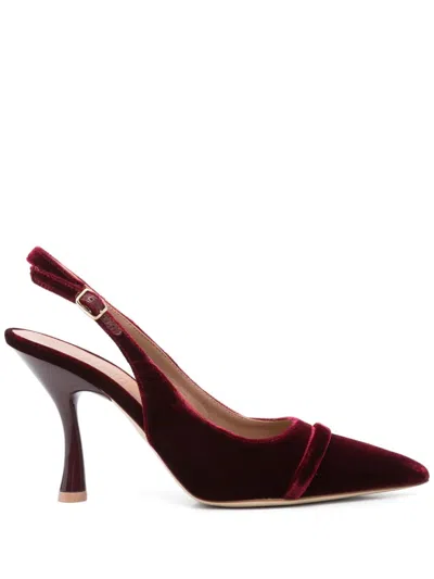 MALONE SOULIERS 100MM VELVET PUMPS