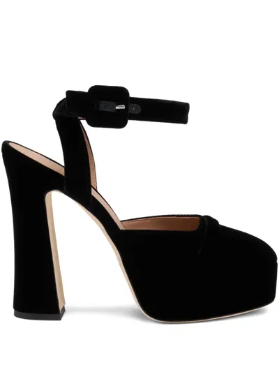 MALONE SOULIERS 125MM MORA BUCKLE PLATFORM PUMPS