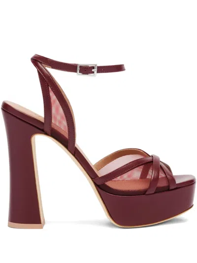 Malone Souliers 125mm Sylvie Sandals In Red