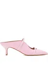 Malone Souliers 45mm Maureen Leather Double-strap Mules In Pink