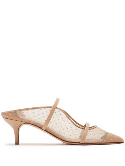 Malone Souliers Maureen Mules 45mm In Nude