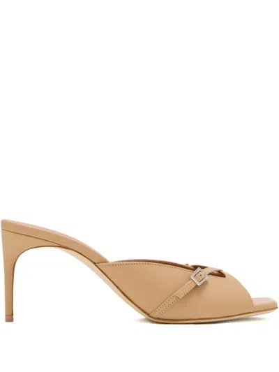 Malone Souliers 70mm Crossover Strap Sandals In Nude
