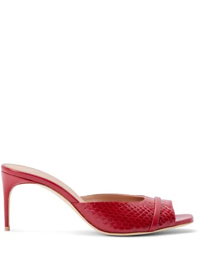 Malone Souliers 70mm Lumi Mules In 红色