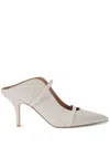 Malone Souliers Ladies Maureen 70 Double Straps Leather Mules In Neutrals