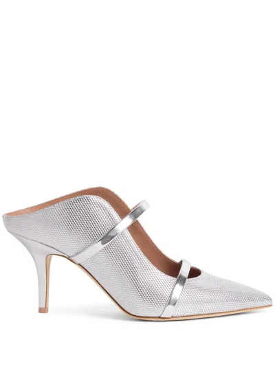 Malone Souliers 70mm Maureen Mules In Silver