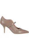 Malone Souliers Maureen 70 Nappa Leather Pumps In Brown