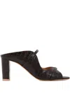 Malone Souliers 70mm Norah Leather Sandals In Brown