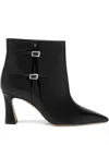Malone Souliers 70mm Norma Buckle-detail Pointed-toe Ankle Boots In Black