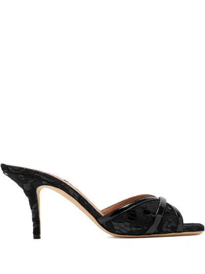 Malone Souliers 70mm Perla Lace Sandals In Black