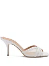 Malone Souliers Perla 70 Leather And Mesh Mules