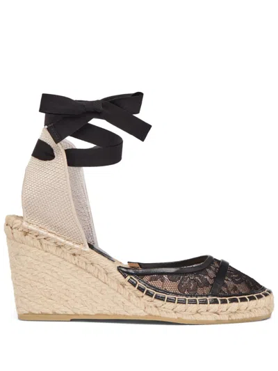 Malone Souliers 70mm Selen Wedges In Black