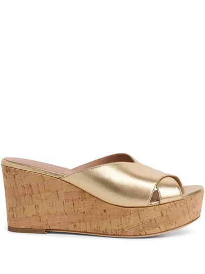 Malone Souliers 70mm Shanina Mules In Gold