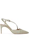 Malone Souliers 70mm Valeria Patent Leather Pumps In Grey