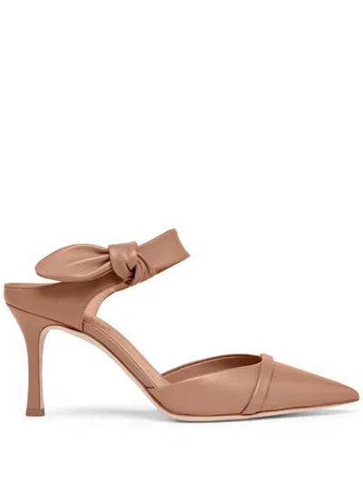 Malone Souliers Eartha 80 Mule Shoes In Beige