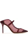 Malone Souliers 85mm Maureen Mules In Red