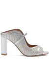 Malone Souliers 85mm Norah Sandals In Silver