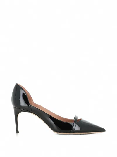 Malone Souliers 90mm Crawford Pointed-toe Patent-finish Pumps In Black