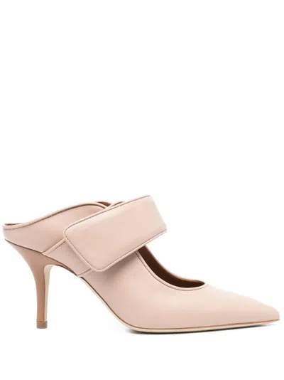 Malone Souliers 90mm Leather Mules In Neutrals