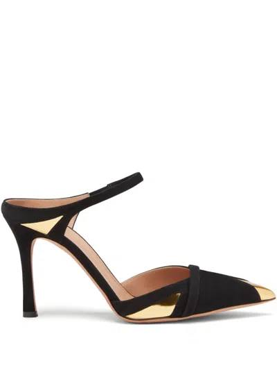 Malone Souliers 90mm Uma Leather Pumps In Black