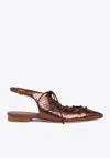 MALONE SOULIERS ALESSANDRA LACE-UP FLATS