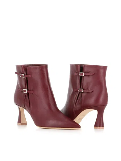 Malone Souliers Ankle-boot Norma 70-2 In Burgundy